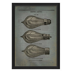 The Artwork Factory - Incandescent Lamps Print - Prints And Posters