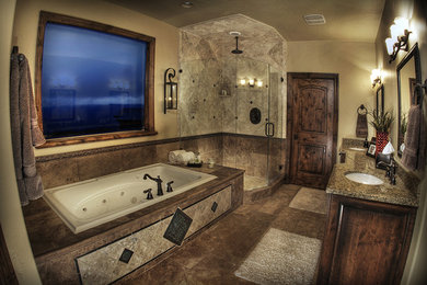 Bathroom - rustic bathroom idea in Salt Lake City
