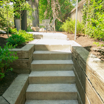 Outdoor Stairs In Modern Yard