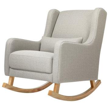 Babyletto Kai Rocker In Performance Gray Eco-Twill with Light Legs