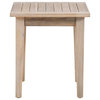 Linon Kori Outdoor Wood Side Table in Natural