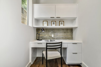 Home office - modern home office idea in Austin