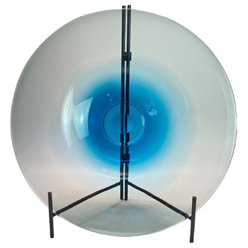 Lourdes Decorative Plate, Blue and White