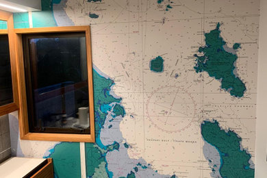 Wallpaper / A Traveller's Bathroom in NZ