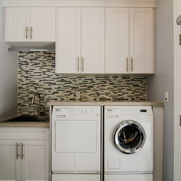 Transitional Laundry Room
