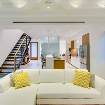 Open Contemporary Living Room — Hudson Bayou Sarasota