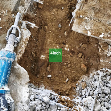 Concrete Flooring & Plumbing Repairs | Sanitary Line - Restroom Stub-ups