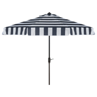 Safavieh Elsa Fashion Line 9' Umbrella, Navy/White