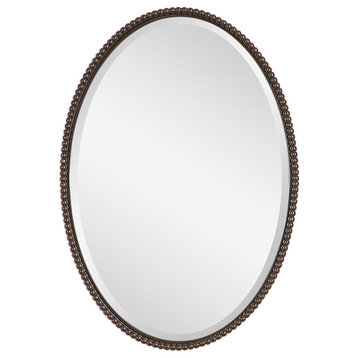 Uttermost 01101 B Sherise Bronze Oval Mirror