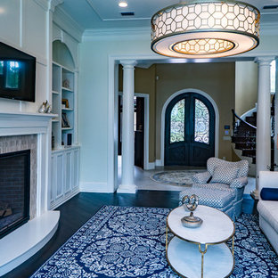 Inspiration for a mediterranean living room in Miami.