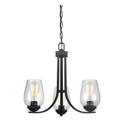 Morill 3-Light Blacksmith Chandelier - Chandeliers