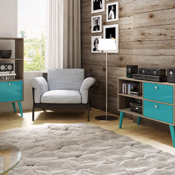 Sami Double Bookcase
