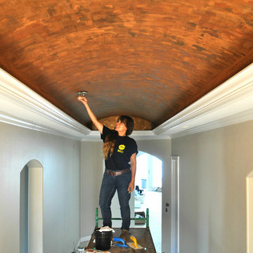 Barrel Ceiling-Copper Finish