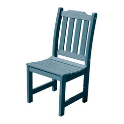 Highwood USA - Lehigh Side Chair, Nantucket Blue - Outdoor Dining Chairs