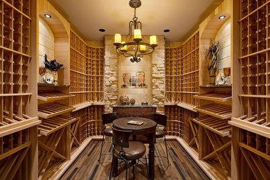 Example of a classic wine cellar design in Other