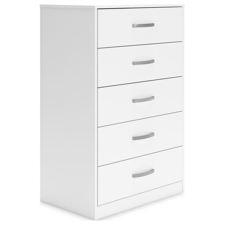Flannia White Chest of Drawers