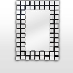 Mirror with Cube Frame - Bathroom Mirrors