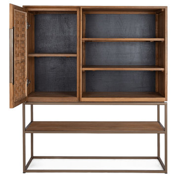 Natural Wooden 3-Shelf Cabinet, dBodhi Karma
