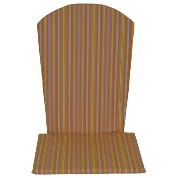 Full Adirondack Chair Cushion, Orange Stripe