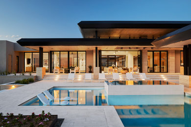 Inspiration for a contemporary pool remodel in Phoenix