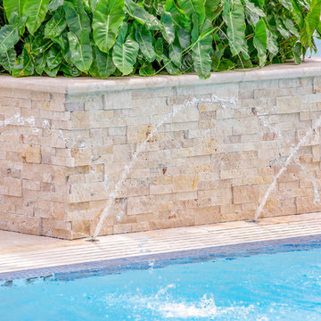 Pearl Marble Pavers Pool Deck