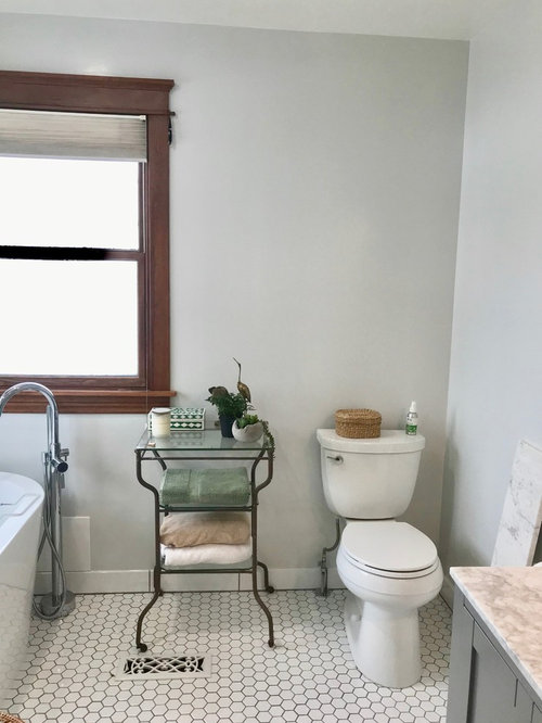 glass shelf above toilet