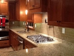 Remove 6" granite backsplash before adding tile? | Houzz Forum