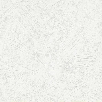 4000-32818 Netson White Plaster Paintable Wallpaper Expanded Vinyl