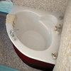 Venzi Esta 60 x 60 Corner Soaking Bathtub with Center Drain By Atlantis