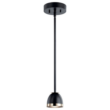 1 LED Mini Pendant In Mid-Century Modern Style-4.25 Inches Tall and 5.5 Inches