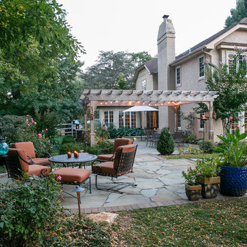 Flagstone Patios, Cook Station and Pergola