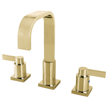 Fauceture FSC8962NDL NuvoFusion Widespread Bathroom Faucet, Polished Brass