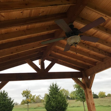Kansas Covered Structure Project with Grilling and Entertaining area!