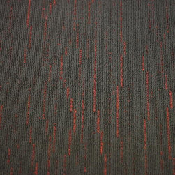 Nylon Carpet - Electric Waterfall Hendrix Red - Carpet Tiles