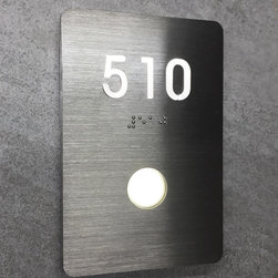 Modern LED Room Numbers Lighted - House Numbers