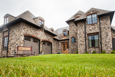 Example of a mountain style home design design in Other