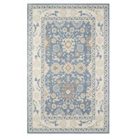 Momeni - Momeni Anatolia Ana-7 Rug, Light Blue, 7'9"x9'10" - The Momeni Anatolia collection is a traditional style area rug created with a machine made construction in China for many years of decorating beauty. Its designer inspired color and 50% wool 50% nylon material will enhance the decor of any room.