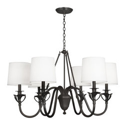 Robert Abbey Seine Chandelier, Deep Patina Bronze - Chandeliers