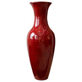 Contemporary Red Vases | Houzz