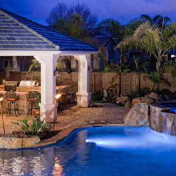 Pool with Water Features