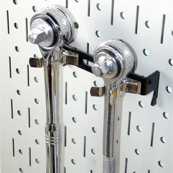 Wall Control spring clips for pegboard allow tools to snap in for easy tool stor - Garage And Tool Storage