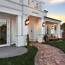 sidewalk and porch