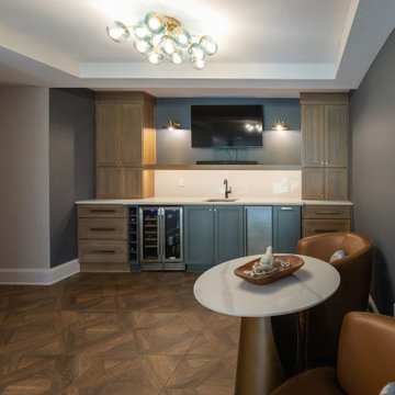Two-Tiered Basement Designed for Family Fun
