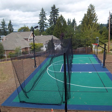 Backyard Multi-Purpose Game Court