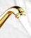 Lenox Gold and Ceramic Single Handle Deck Mounted Bathroom Sink Faucet