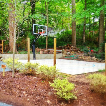 Allen B's Pro Dunk Platinum Basketball System on a 24x30 in Chapel Hill, NC