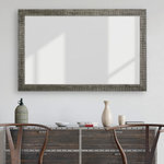 Frame My Mirror - Huntington Framed Wall Mirror, Black, 22"x30" - The Huntington framed mirror would look right at home in a beach house or a farmhouse. The rustic finish features scored lines that run perpendicular to the frame edge to take this custom design from simple to spectacular.
