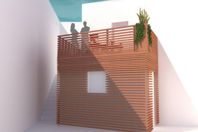 Aménagement d'une entrée et création d'une terrasse