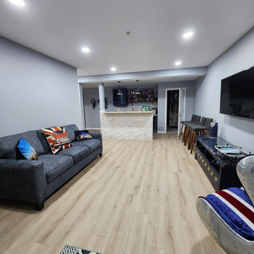 Basement remodel in Doylestown, PA