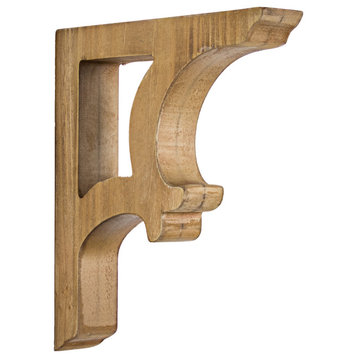 Wooden Corbels Shelf Brackets, Set of 2